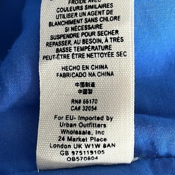 Free People Tallula Wide Sleeve Boho Dress in Blue Combo - Size Large - Picture 9 of 9